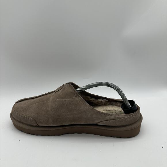 Mens Size 10 Ugg Marcman Premium Suede Caribou Clog Shearling Lining - Picture 5 of 11